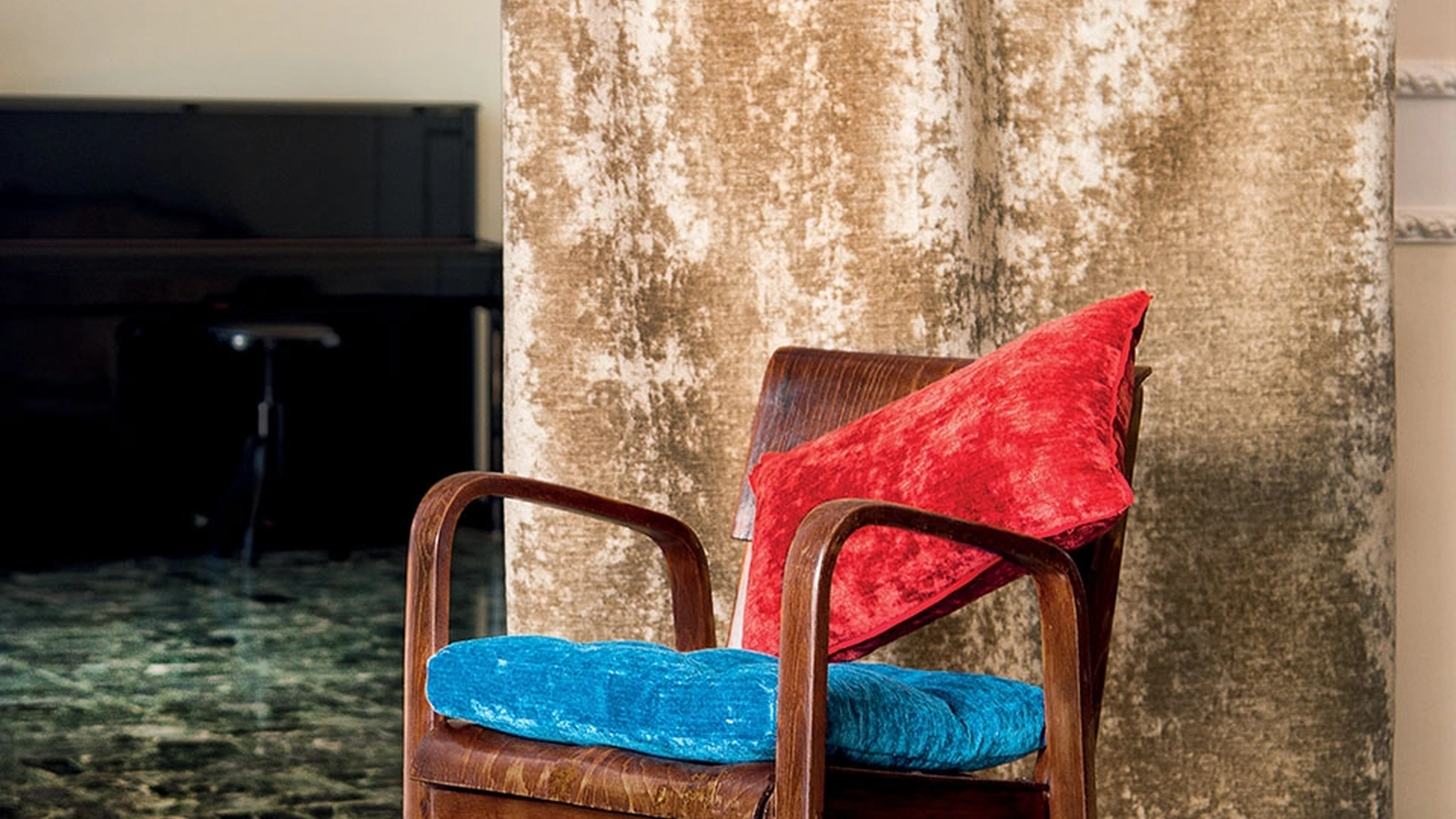 Tenda vellutata Glam di Acro Texture