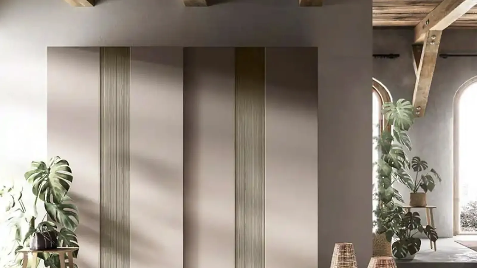 Armadio con ante scorrevoli Maestrale S181 di Moretti Compact Giorno Notte