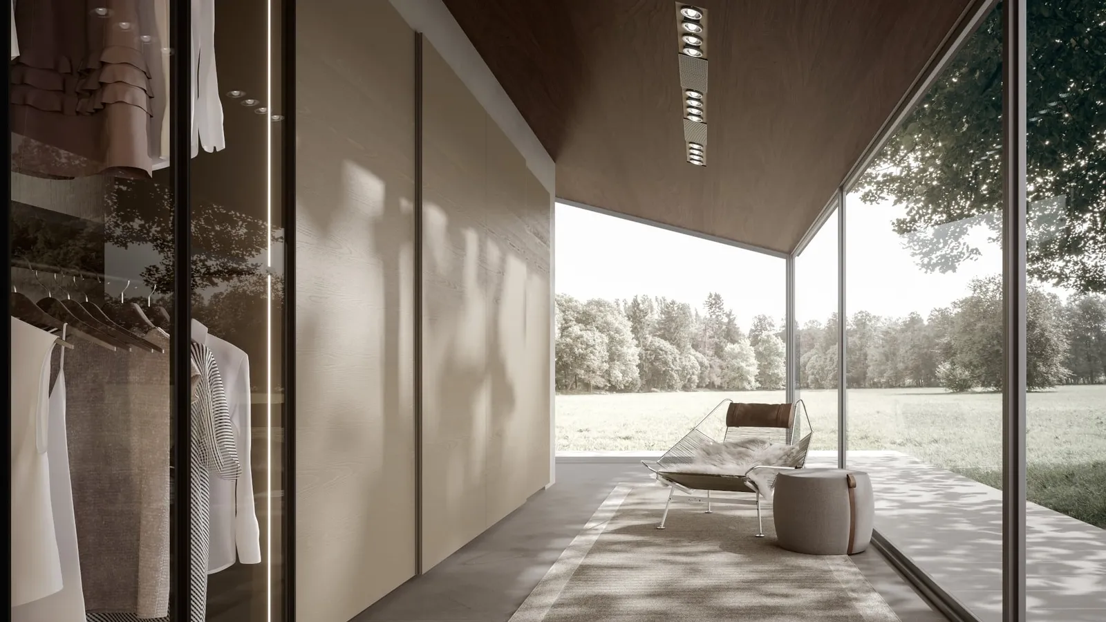 Armadio con ante scorrevoli Liscia Frassino di Veneran