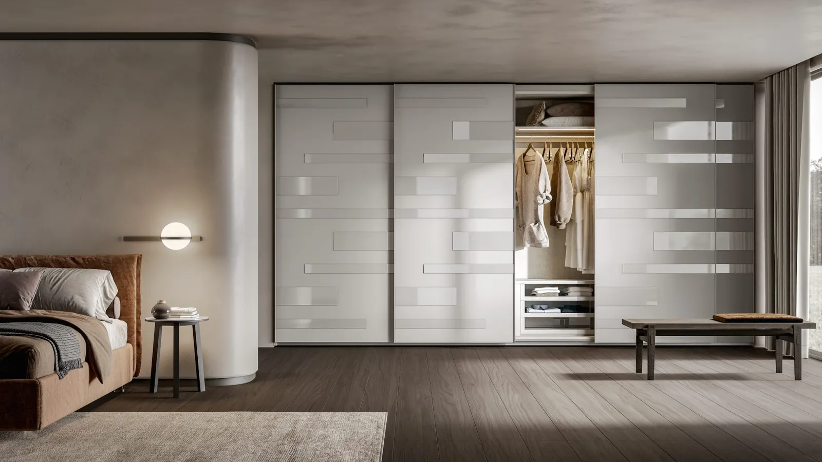 Armadio con ante scorrevoli Segmenta di Veneran