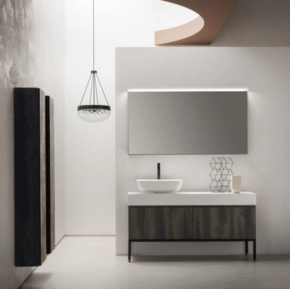 Mobile Bagno da appoggio in nobilitato effetto legno B-GO BG017 di Compab
