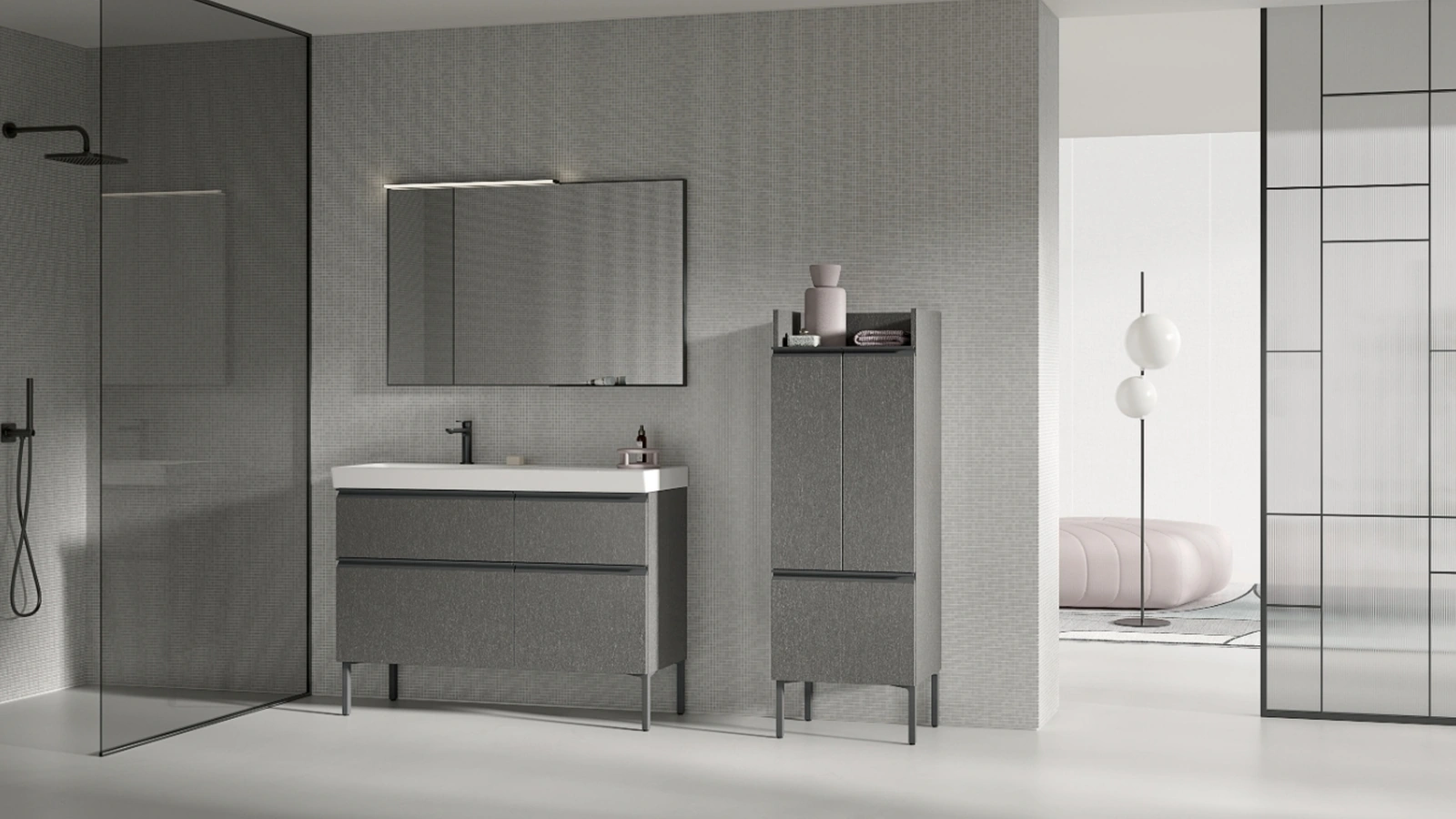 Mobile da Bagno a terra BIK BK04 di Compab