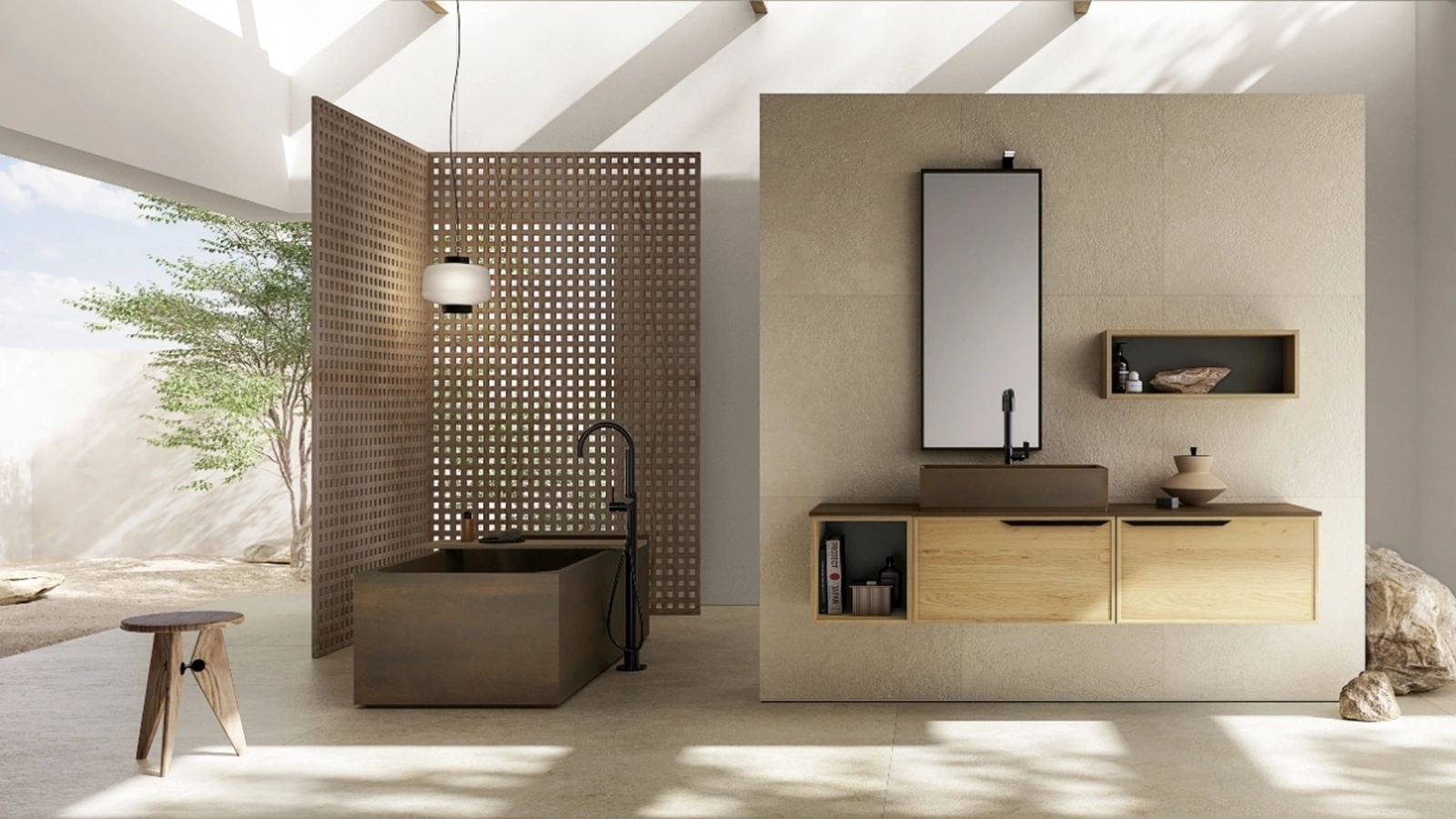 Mobile da Bagno sospeso TABULA TB10 di Compab