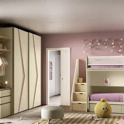 Cameretta con letti a castello K125 di Moretti Compact Camerette