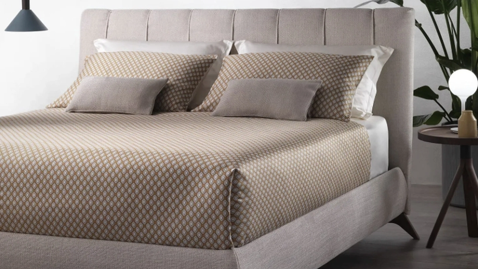 Letto con testiera trapuntata Soul Chamolè di Altrenotti