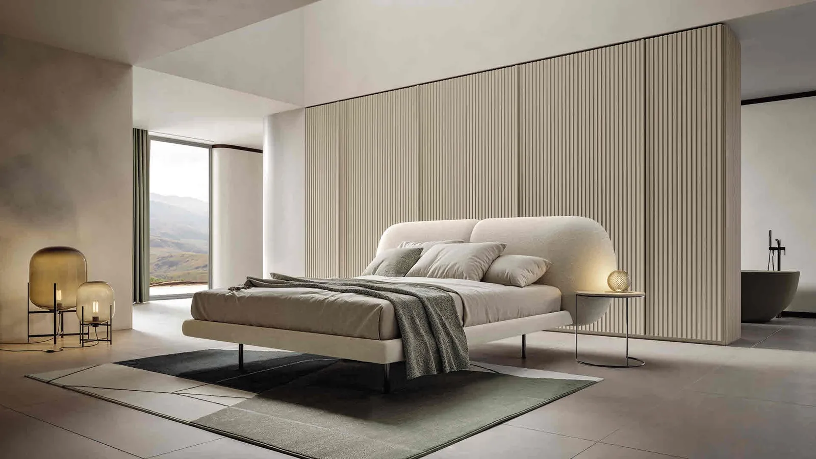 Letto imbottito Chloe di Veneran