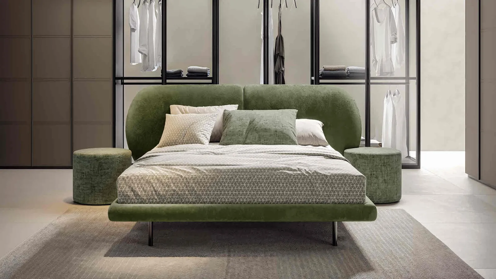 Letto imbottito Chloe di Veneran