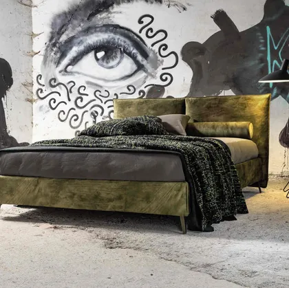 Letto con testiera Gaber di Veneran