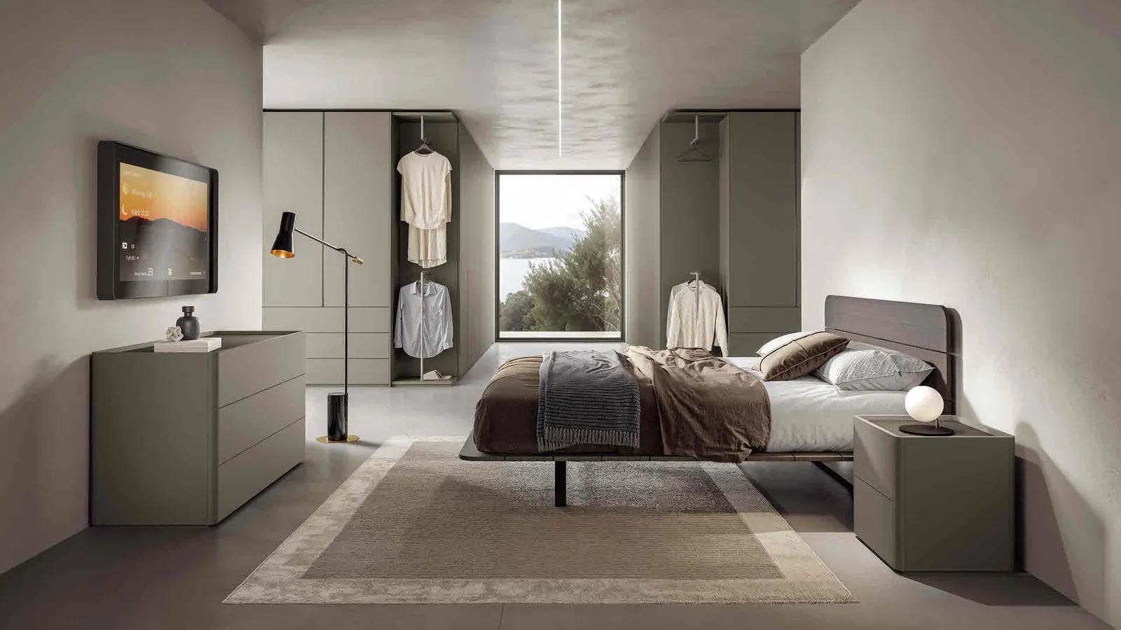 Letto in legno laccato Pinot di Veneran