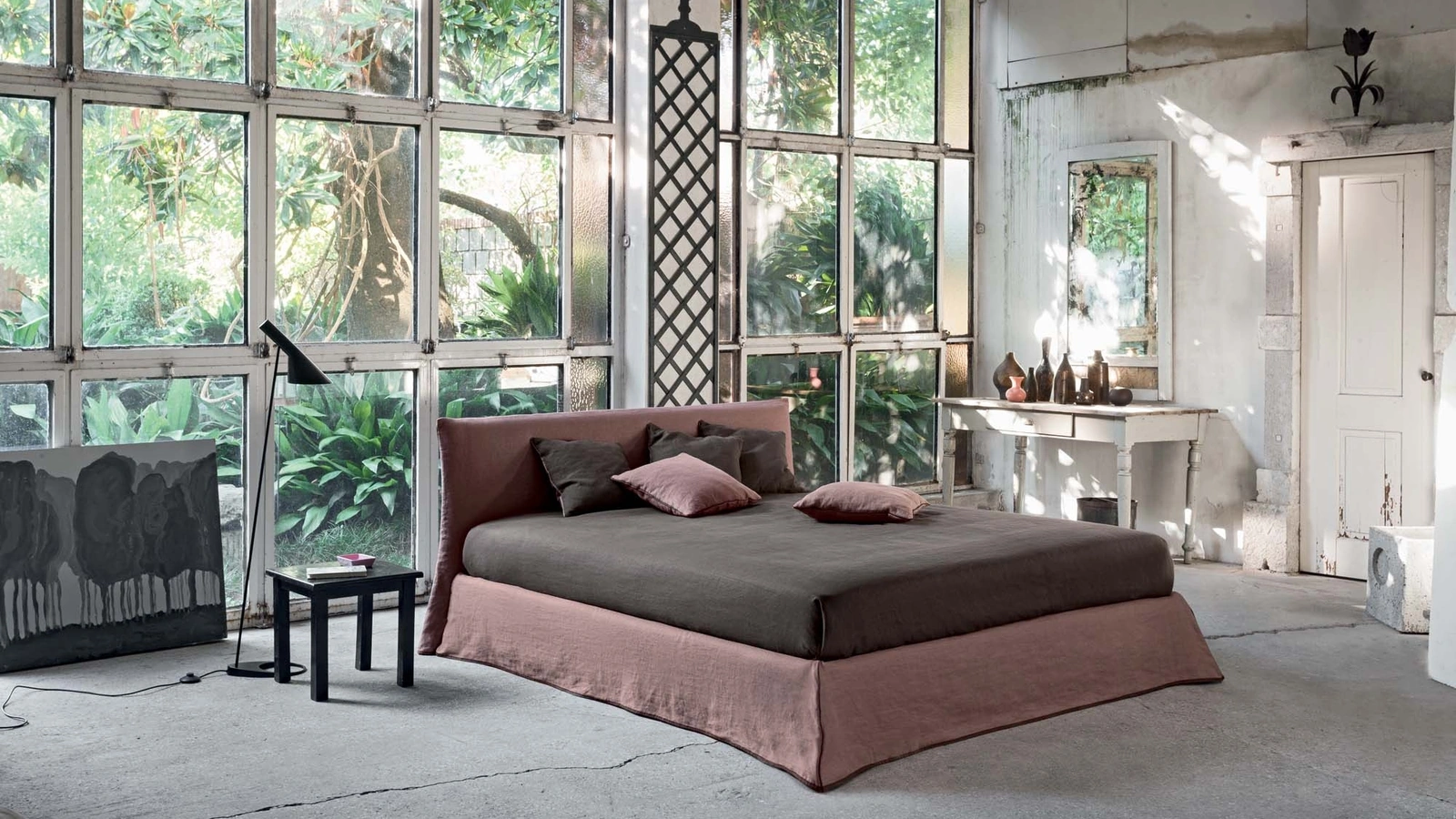 Letto in tessuto reversibile Twin Double di Veneran