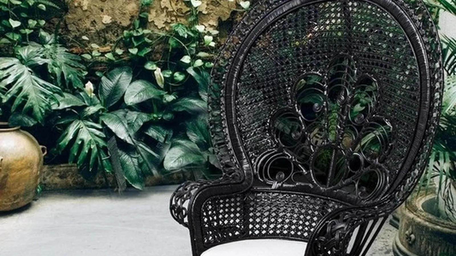 Poltrona in rattan Peacock di Bizzotto