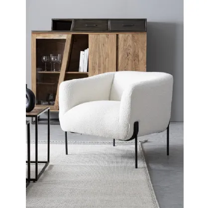 Poltroncina in tessuto Claudine di Bizzotto