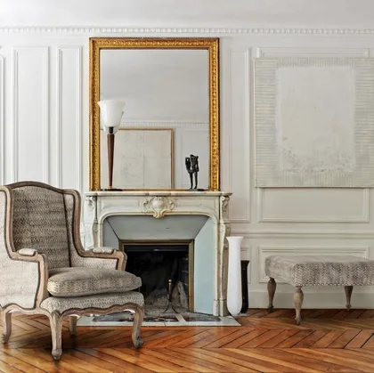 Poltrona classica Elodie in tessuto di Bizzotto