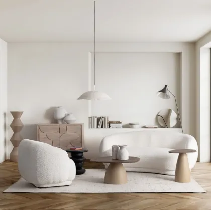 Poltroncina in tessuto Tecla di Bizzotto