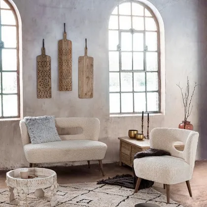 Divano lineare in tessuto Cortina di Bizzotto