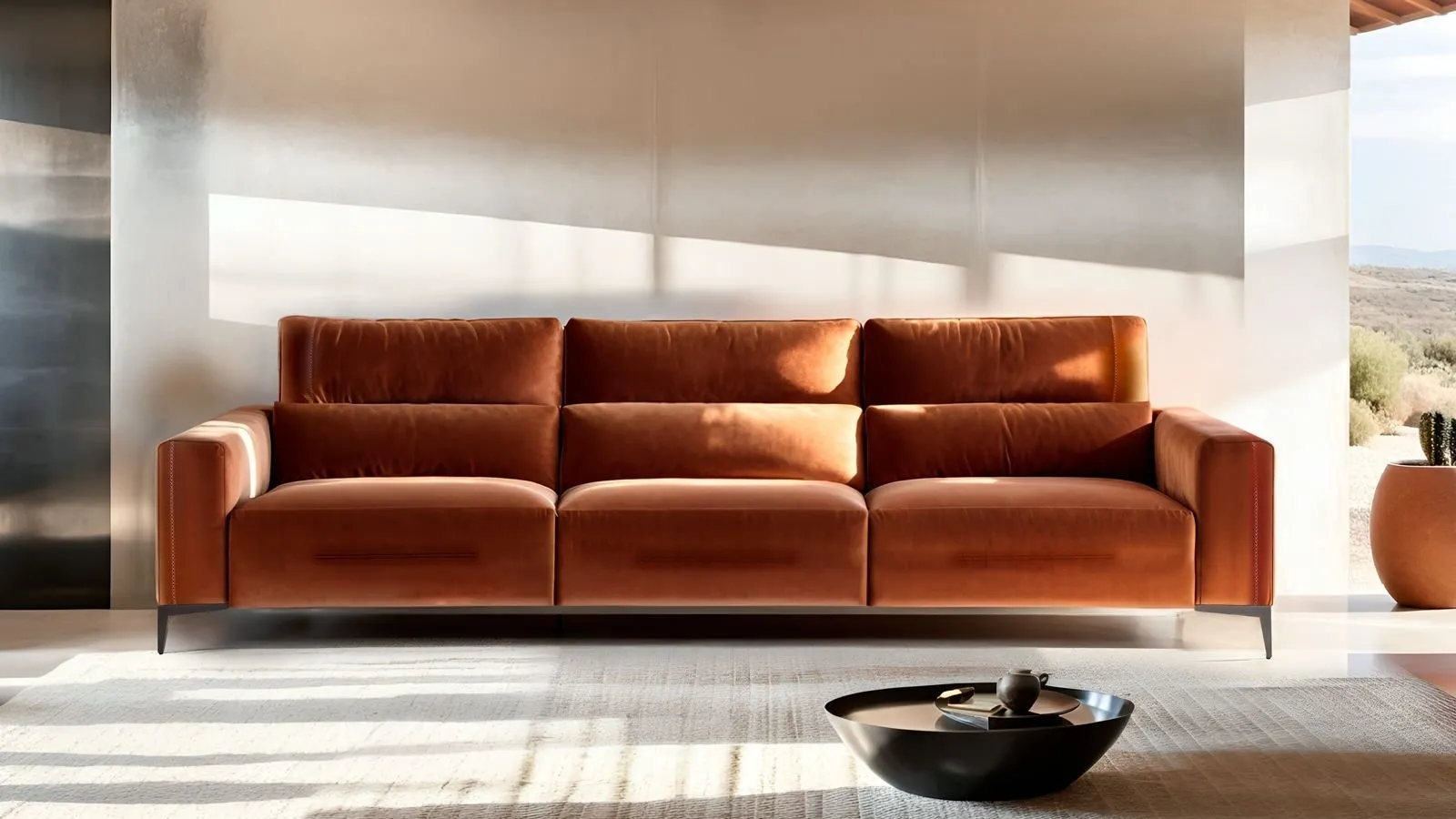 Divano relax lineare Bertè di Franco Ferri