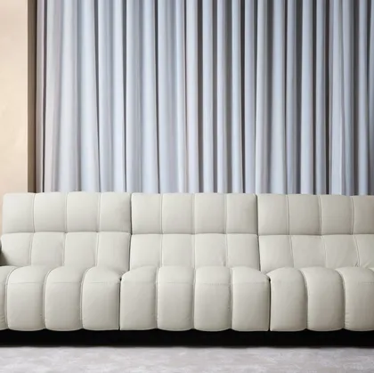 Divano relax in pelle Genesi di Franco Ferri