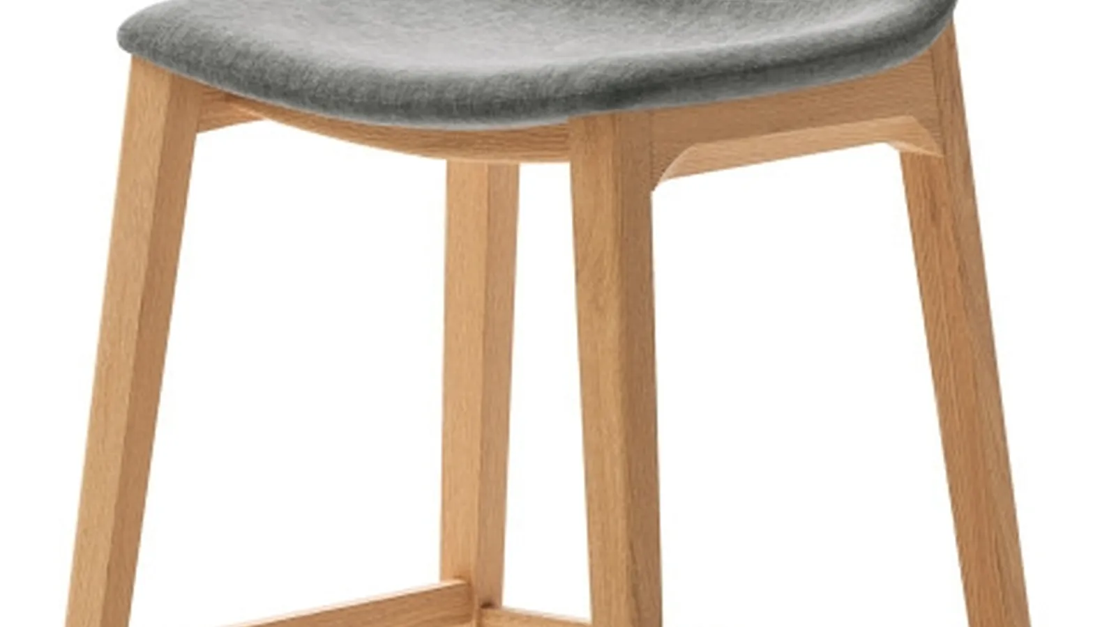 Sgabello Alessia in tessuto con struttura in frassino di Veneta Cucine