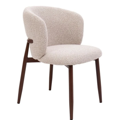 Sedia Amalia in tessuto imbottito di Bizzotto