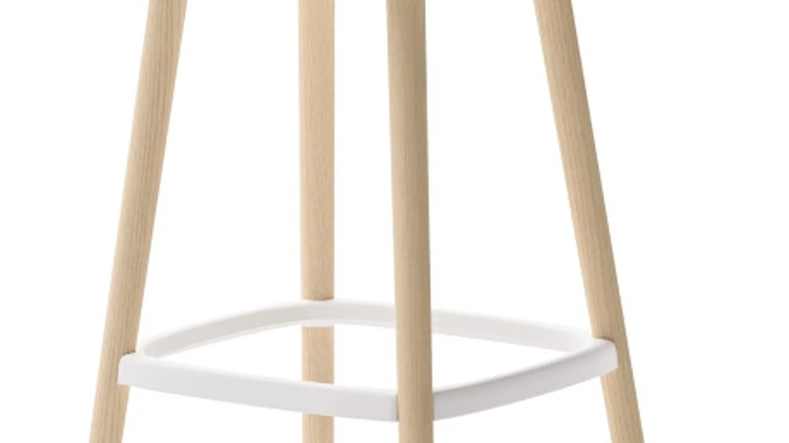 Sgabello Babila in tecnopolimero con struttura in legno di Veneta Cucine