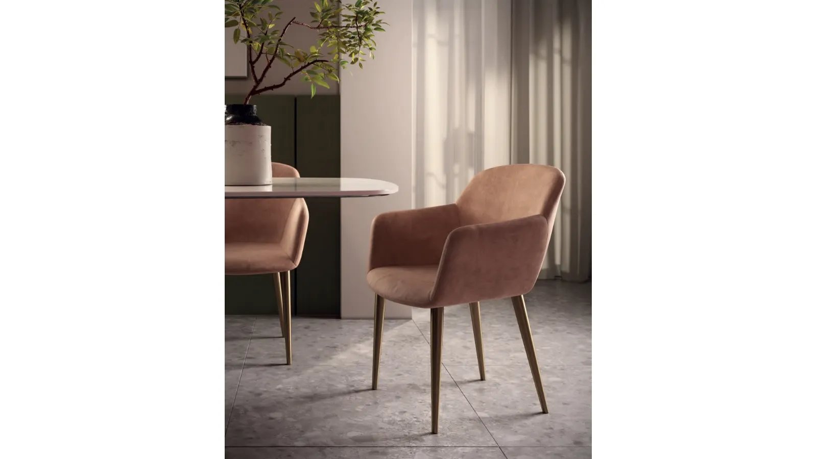 Sedia in nappa Cecilia de Di Lazzaro