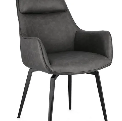 Sedia in ecopelle Lawrence di Bizzotto