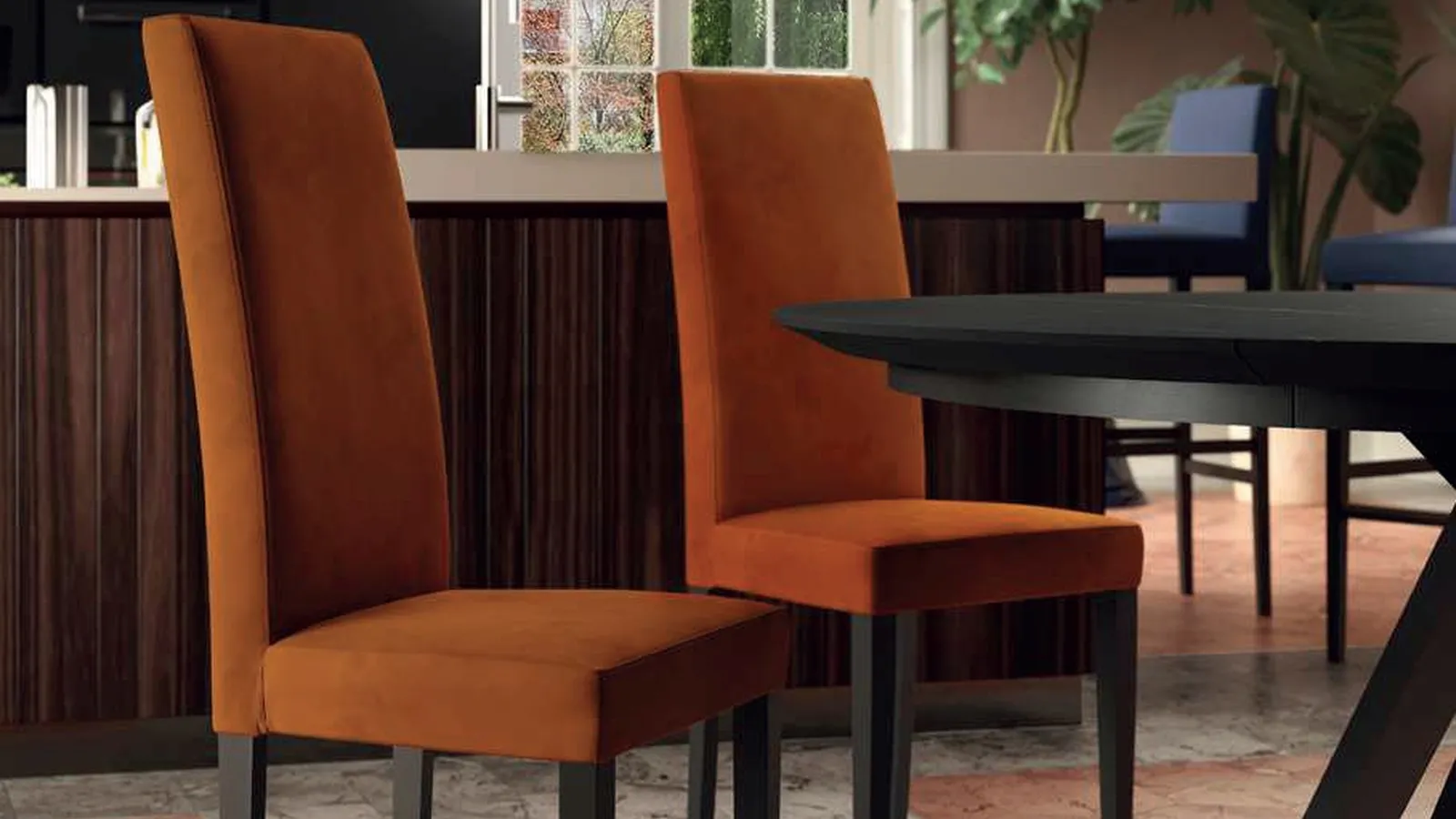 Sedia in velluto Liberty de Di Lazzaro