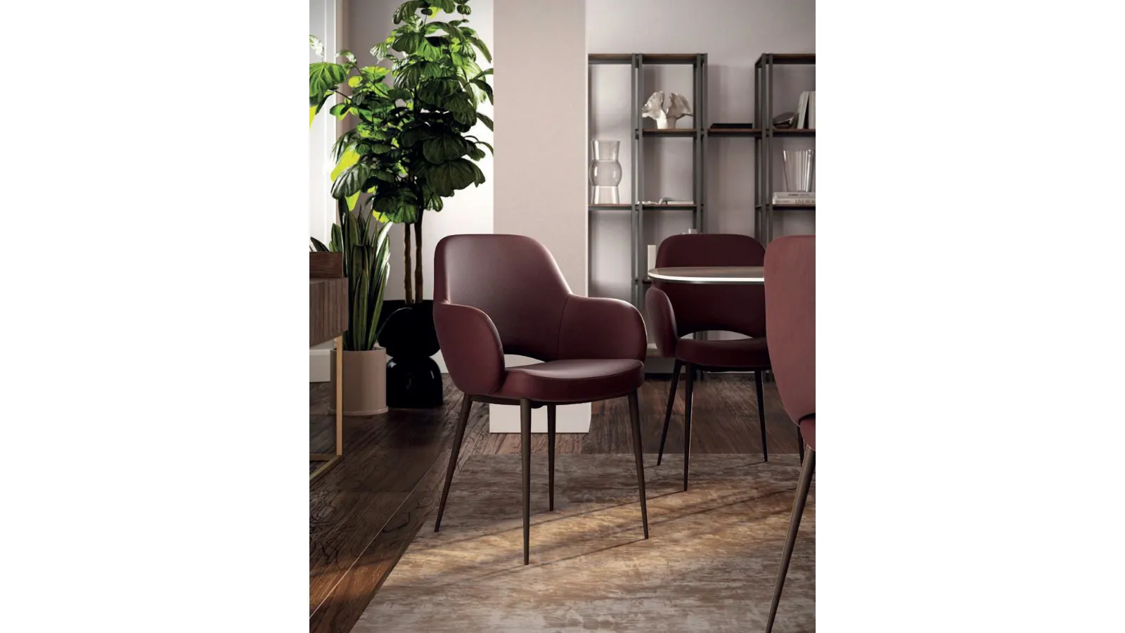 Sedia in pelle Love de Di Lazzaro