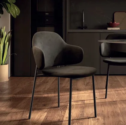 Sedia Mia in velluto de Di Lazzaro