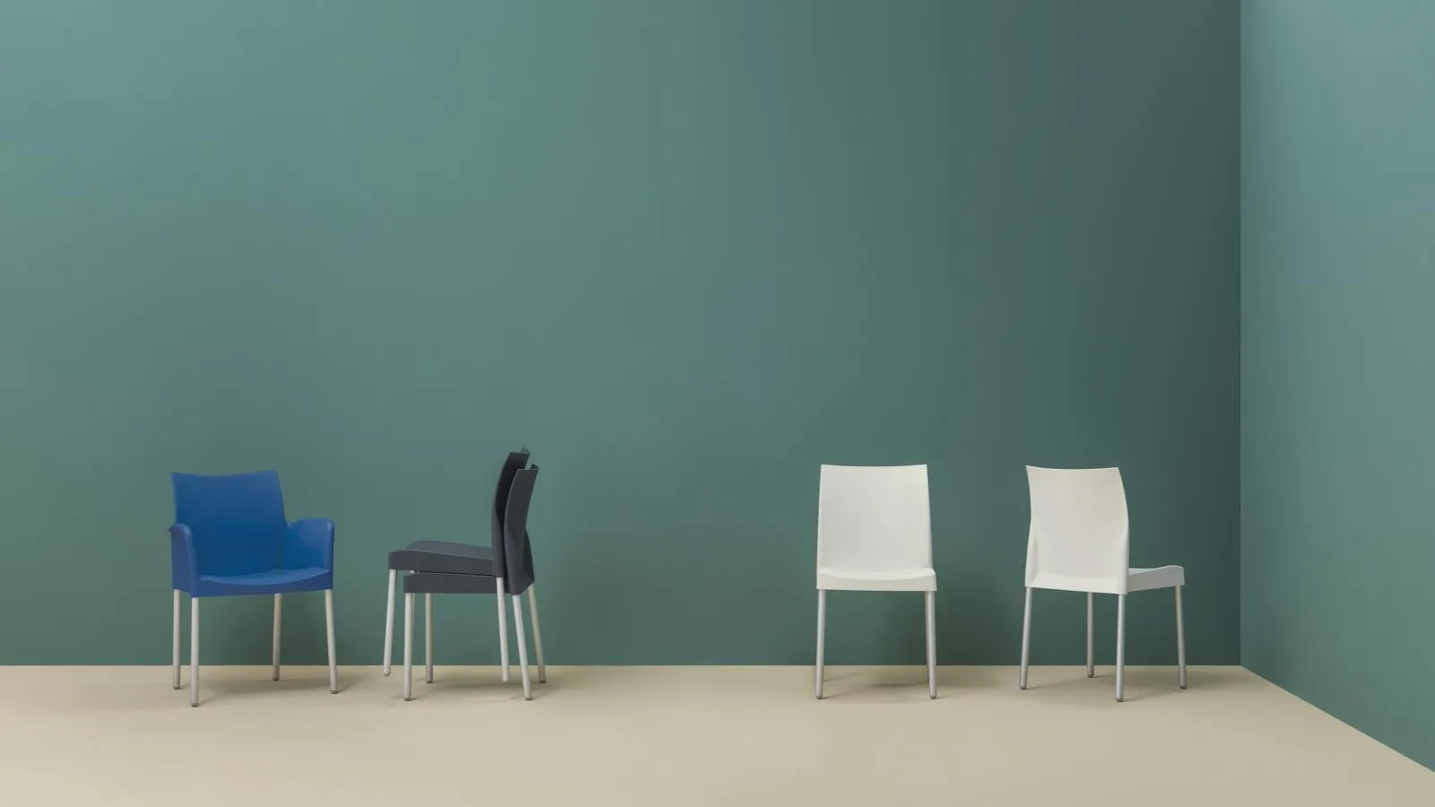 Sedia impilabile Ice di Pedrali