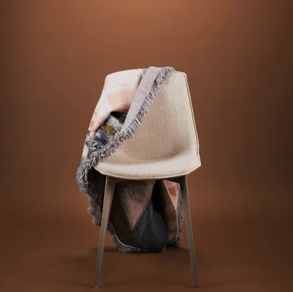 Sedia Eva 1 Soft in tessuto imbottito con gambe in alluminio di Pointhouse