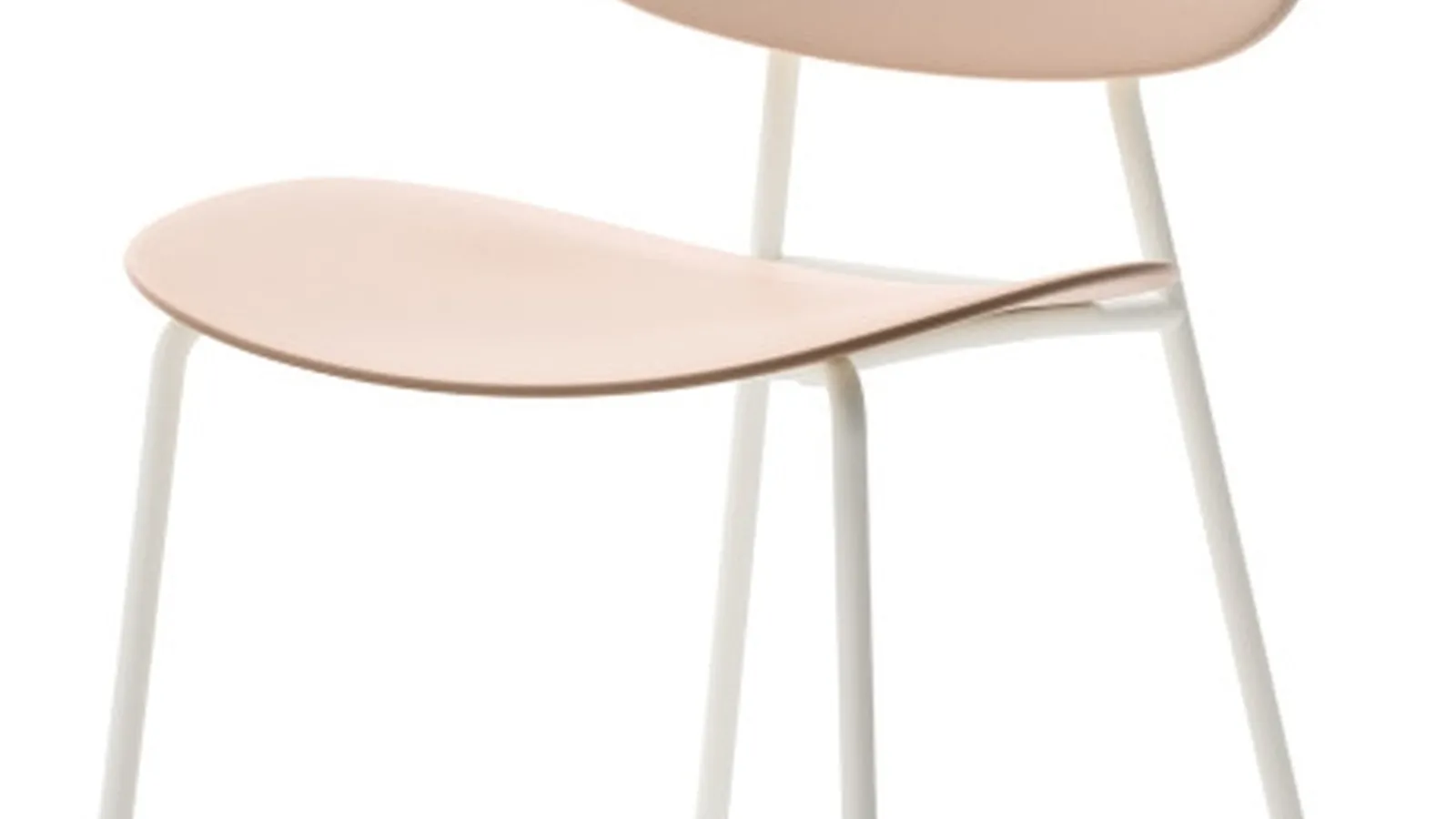 Sedia Tondina con seduta e schienale in polipropilene e base in metallo verniciato di Veneta Cucine