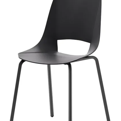 Sedia Flash in polipropilene con base in metallo verniciato di Veneta Cucine