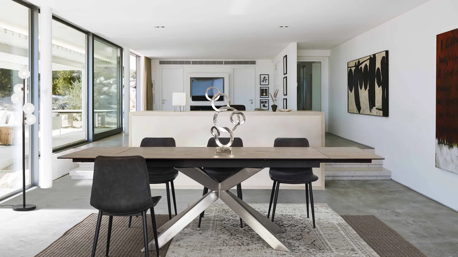 Tavolo allungabile Arzachel in ceramica di Bizzotto