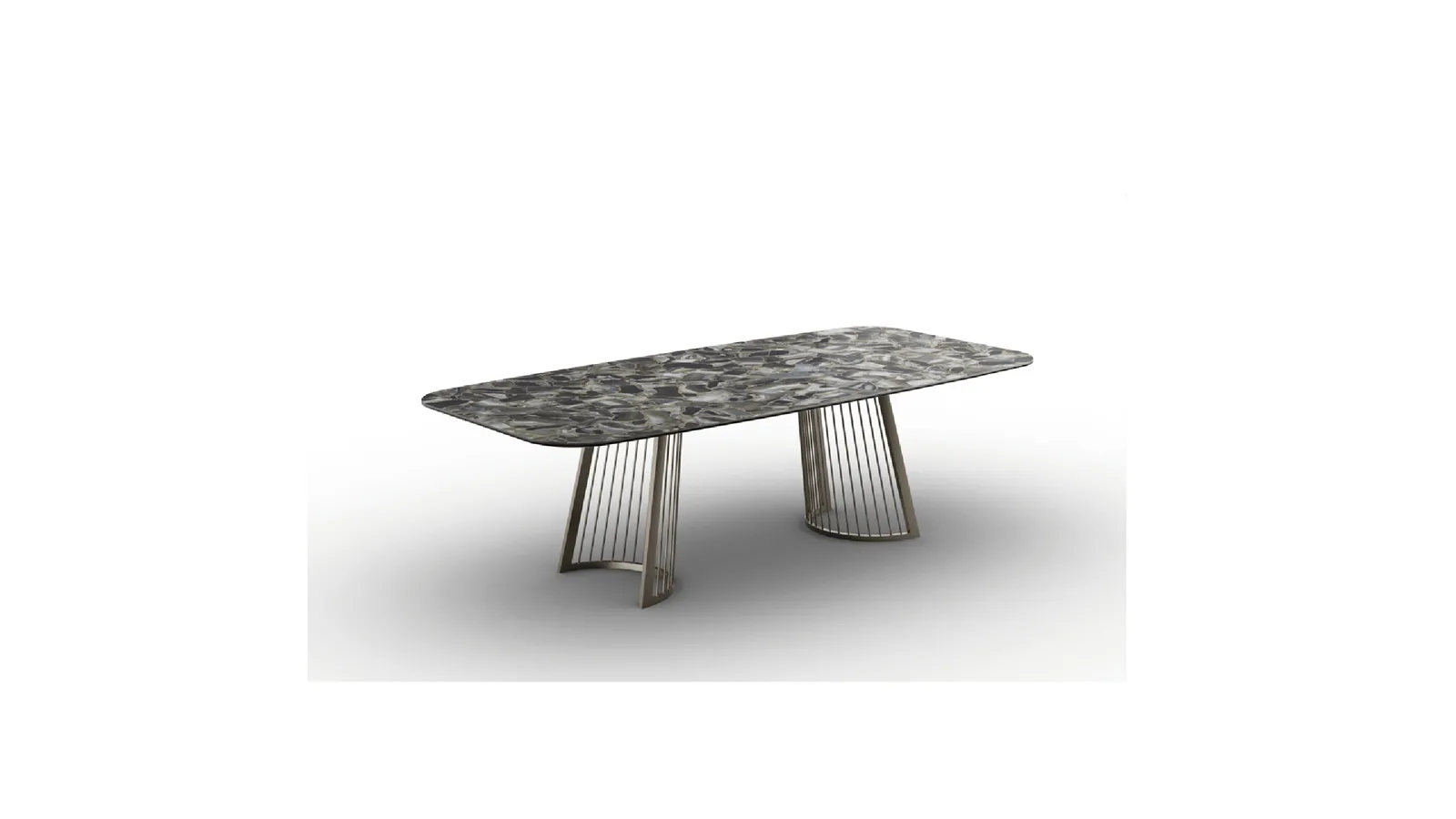 Tavolo Ettore in vetroceramica di Zamagna