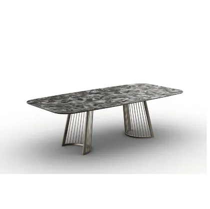 Tavolo Ettore in vetroceramica di Zamagna