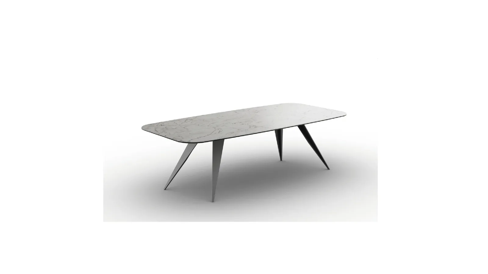 Tavolo Margot in vetroceramica di Zamagna