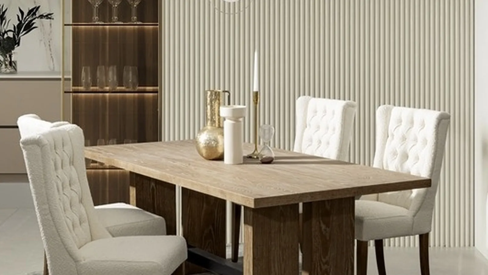 Tavolo Monroe in legno di quercia di Bizzotto