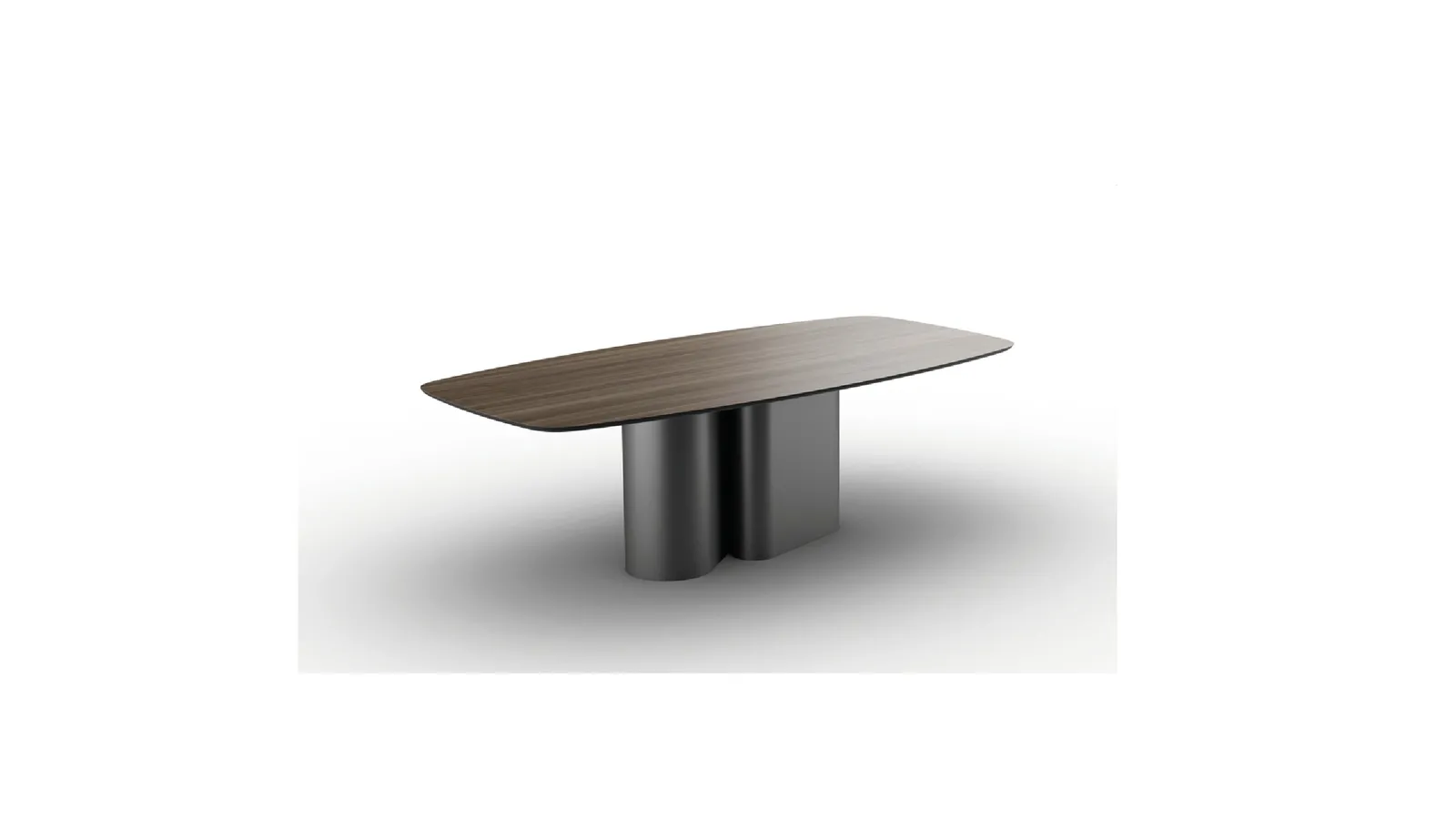 Tavolo Otis con top in Noce di Zamagna