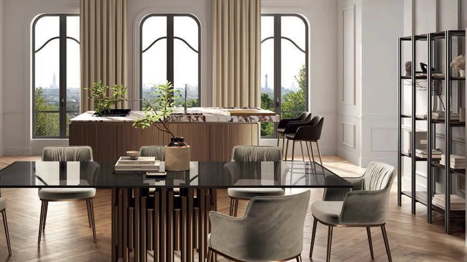 Tavolo Pan in Vetro de Di Lazzaro