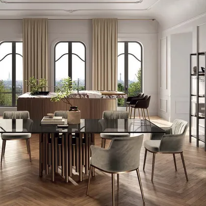 Tavolo Pan in Vetro de Di Lazzaro