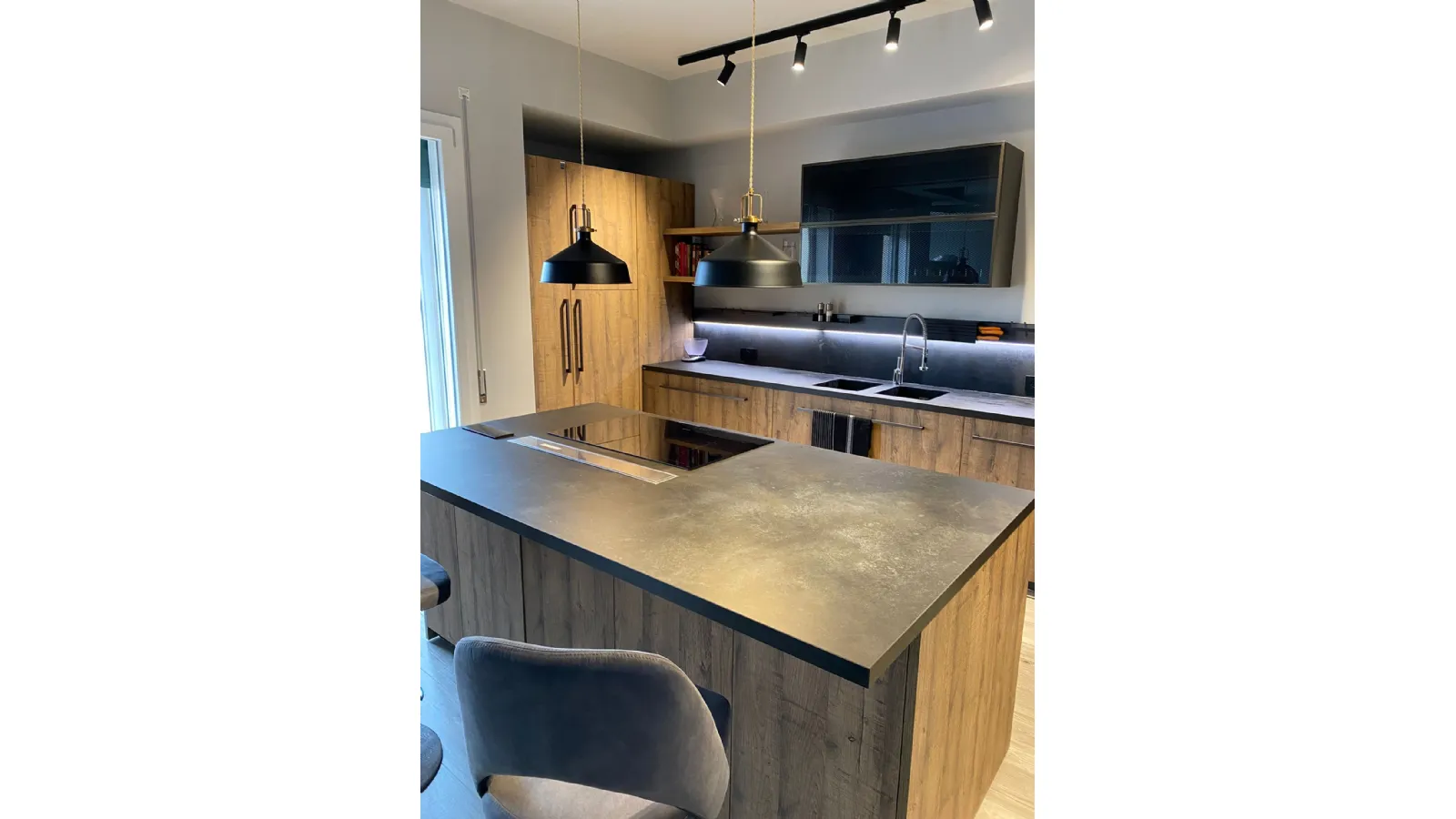 Cucina Scavolini Mia in rovere Laguna