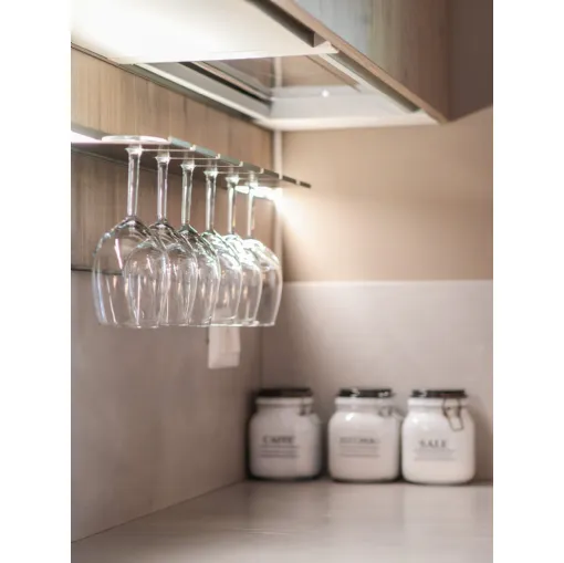 Cucina Start J Veneta color graffiato, gesso e legno a Messina