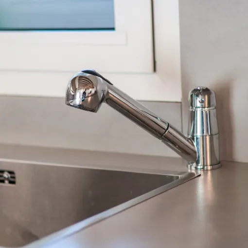 Cucina Start J Veneta color graffiato, gesso e legno a Messina