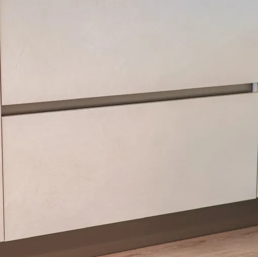 Cucina Start J Veneta color graffiato, gesso e legno a Messina