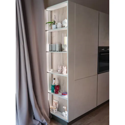 Cucina Start J Veneta color graffiato, gesso e legno a Messina