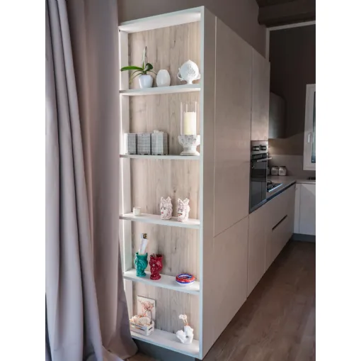 Cucina Start J Veneta color graffiato, gesso e legno a Messina