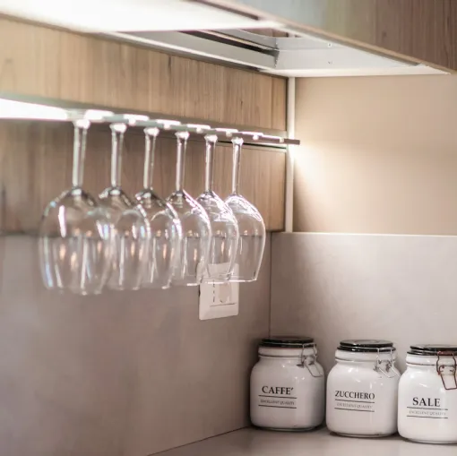 Cucina Start J Veneta color graffiato, gesso e legno a Messina