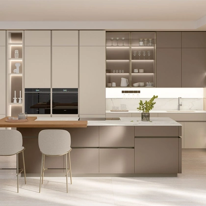 Cucina Moderna con isola Iconica 02 di Veneta Cucine