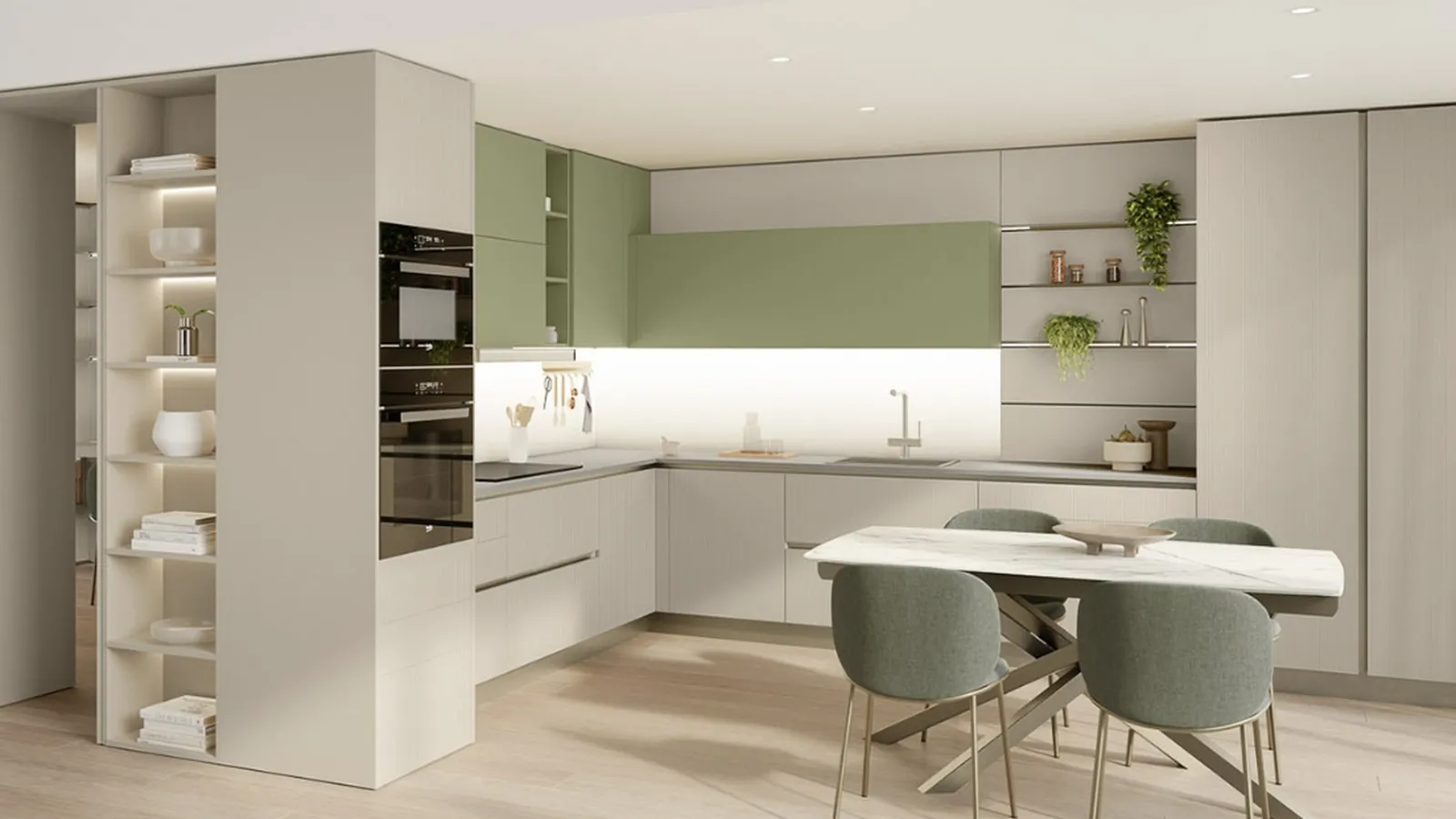 Cucina Moderna angolare Start-Time 10 di Veneta Cucine